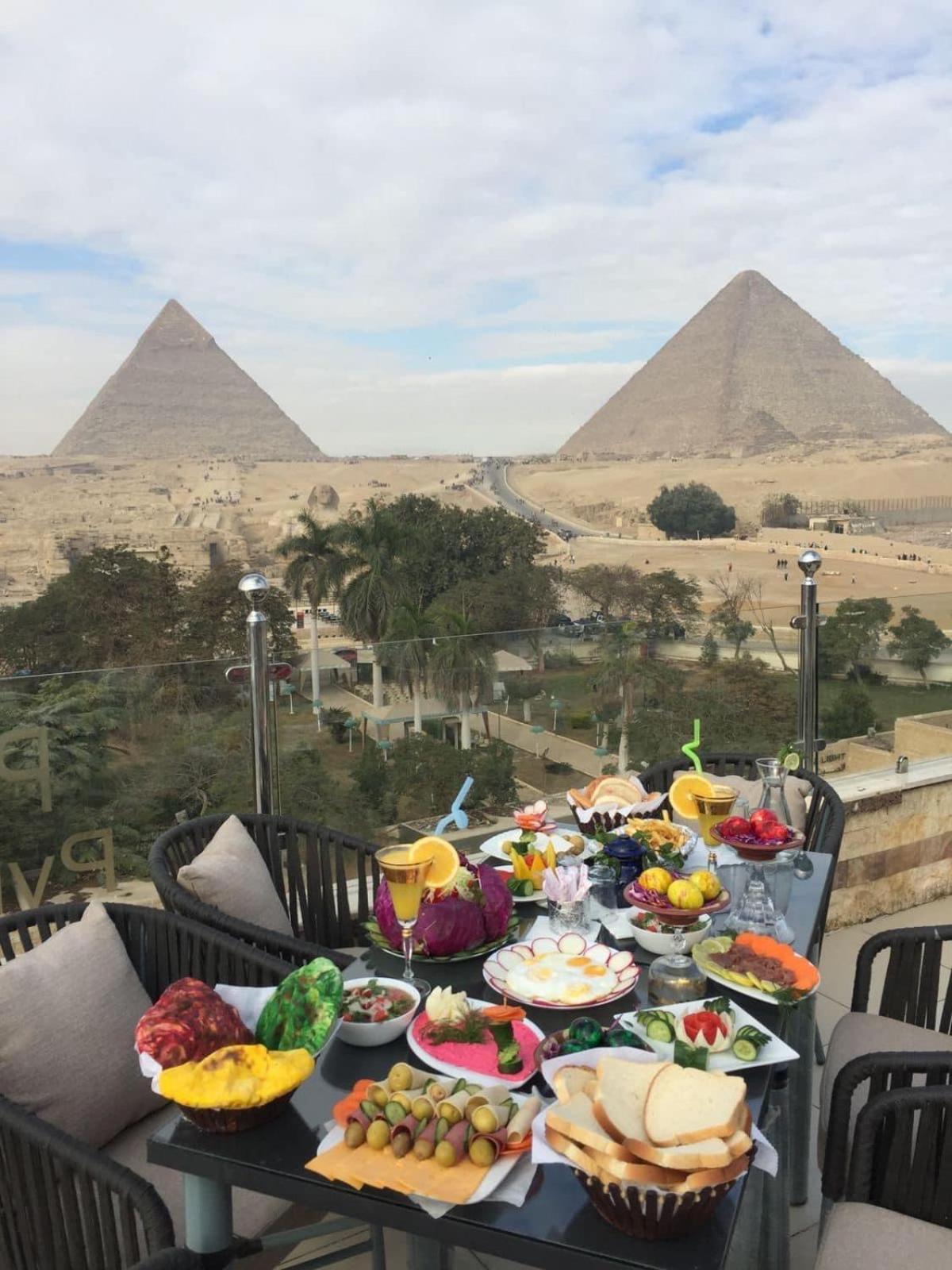 Hotel Steps In Pyramids View Kafret el-Gabal Zewnętrze zdjęcie
